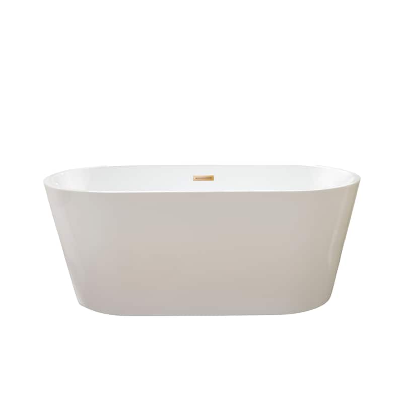 Vanity Art 67" Acrylic Freestanding Soaking Bathtub