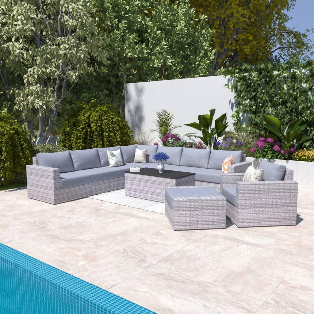 Avalon Bay 10-piece Deep Seating Sectional