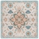 preview thumbnail 3 of 14, SAFAVIEH Handmade Blossom Regine French Country Wool Rug 6' Square - Beige/Blue - Square