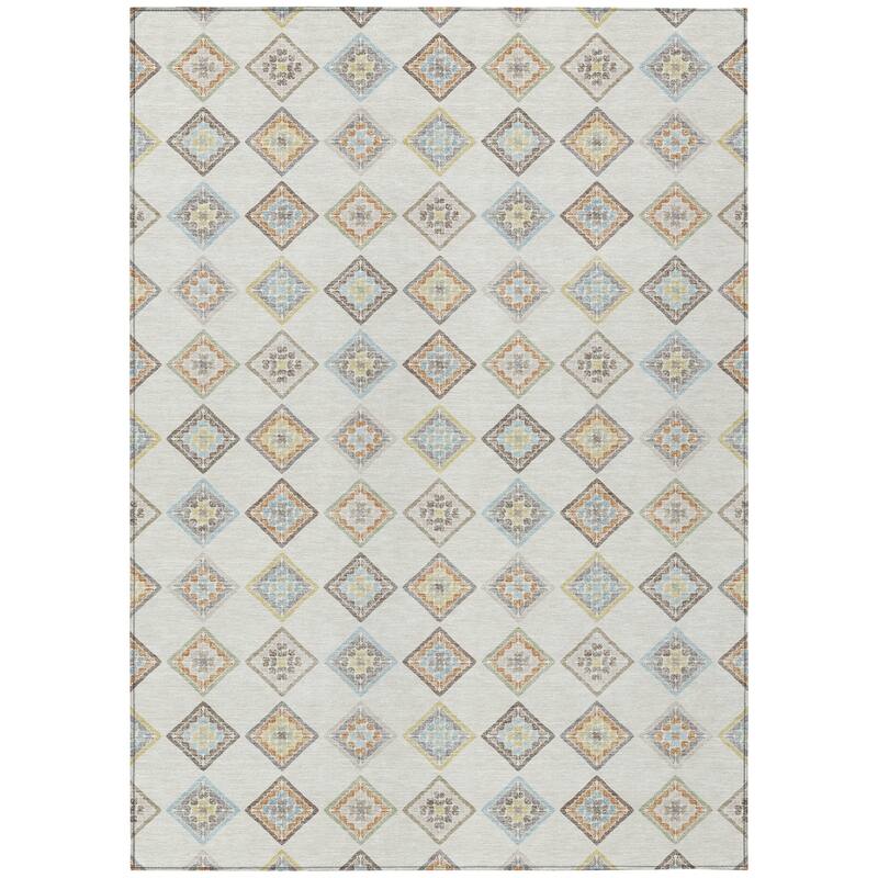 Machine Washable Indoor/ Outdoor Global Flagler Chantille Rug