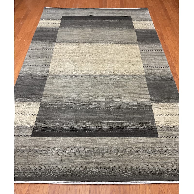 HERAT ORIENTAL Hand-knotted 6' x 9'7 Indo Gabbeh Wool Rug - 6' x 9'7"