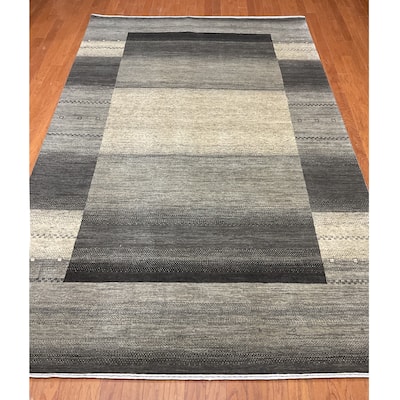 HERAT ORIENTAL Hand-knotted 6' x 9'7 Indo Gabbeh Wool Rug - 6' x 9'7"