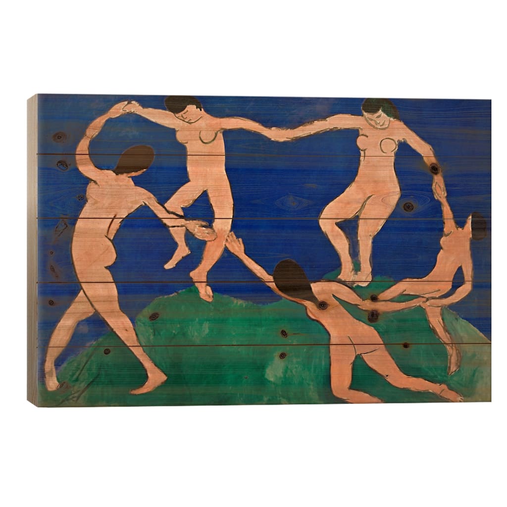 The Dance I Print On Wood by Henri Matisse - Multi-Color