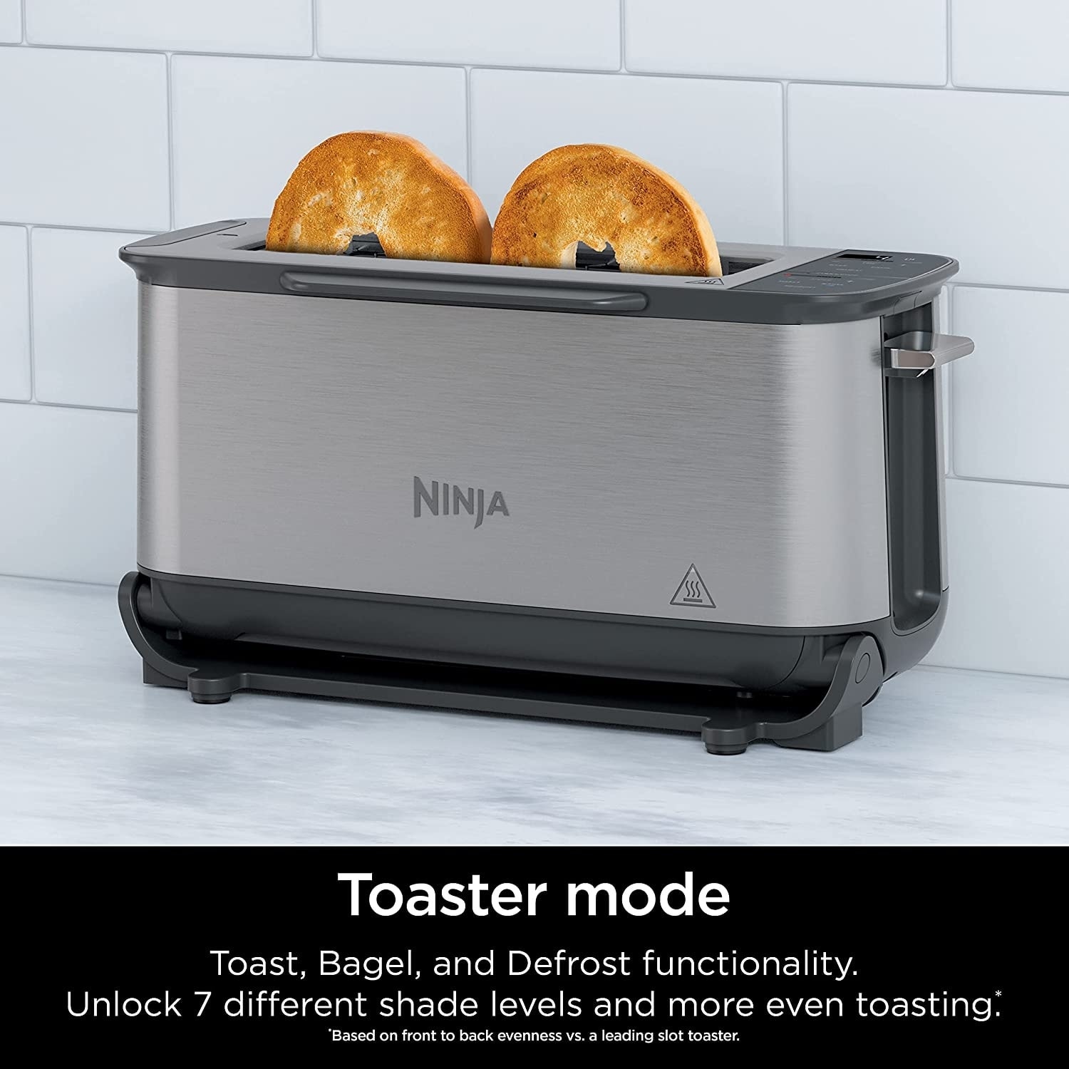Ninja ST101 Foodi 2-in-1 Flip Toaster (Stainless Steel) - Bed Bath