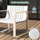 preview thumbnail 17 of 16, Outdoor Patio Chairs Set of 2 with Comfortable Curved Back and Seat - 25” x 24.5” x 27.5”