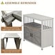 preview thumbnail 7 of 32, GDFStudio - Harbor Outdoor Solid Fir Wood Storage Bar Table with Slatted Design