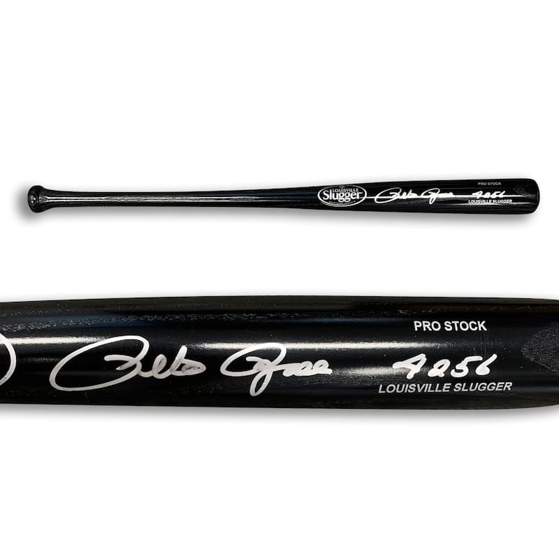 Pete Rose Autographed 34" Signed Baseball Bat 4256 Hits JSA COA - 8'6" x 11'6"