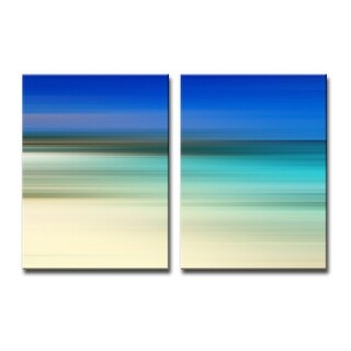 Blur Stripes XLVII' 2-Piece Wrapped Canvas Wall Art Set - Bed Bath ...
