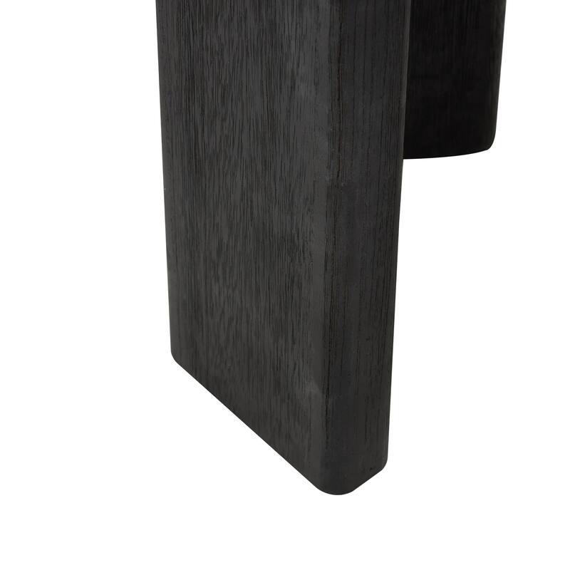 Wood Handmade Heart Inspired Accent Table - Black - Roche River Decor