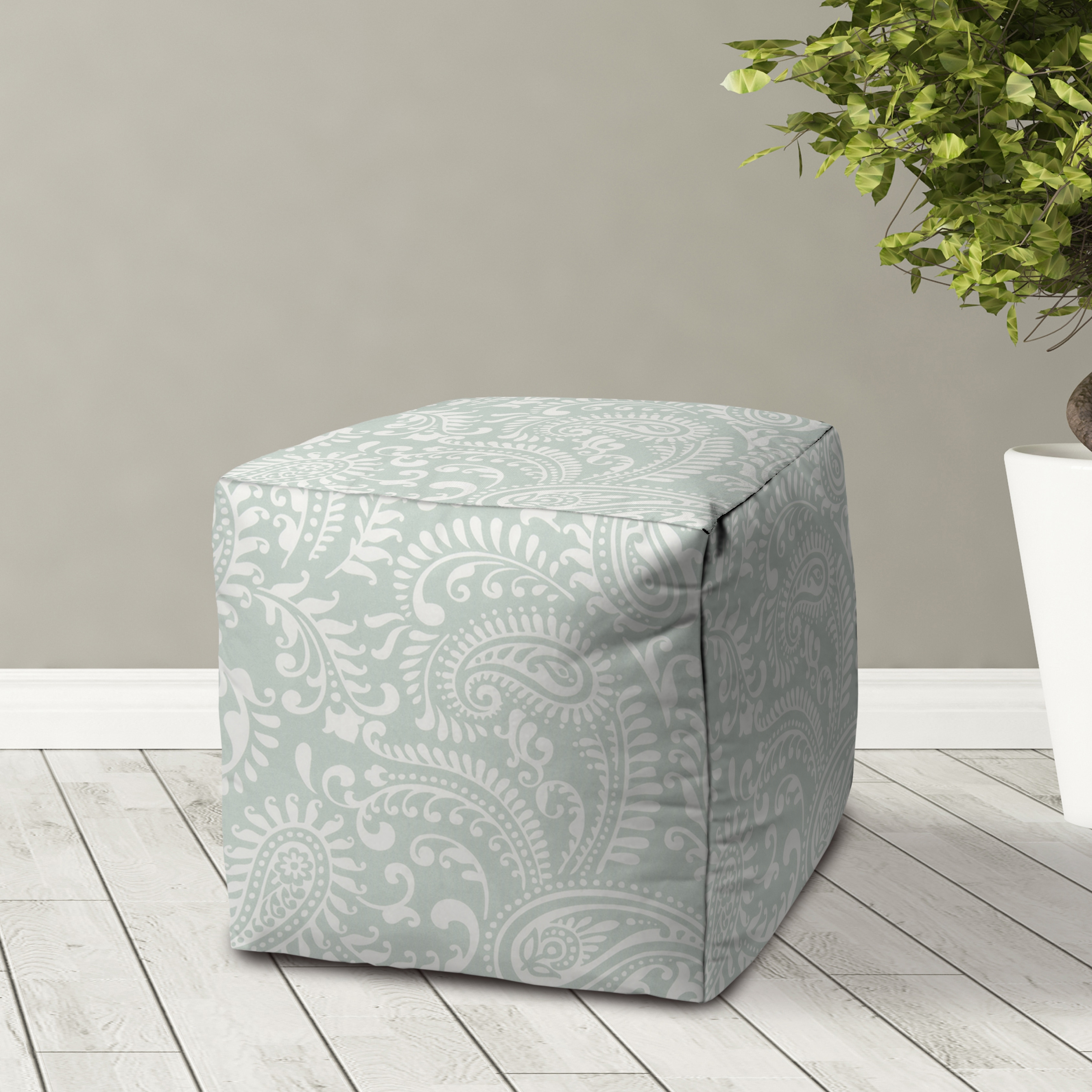 DREAMY Indoor/Outdoor Pouf - Zipper Cover with Luxury Polyfil