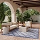 preview thumbnail 3 of 99, Nourison Easy Care Indoor/Outdoor Moroccan Trellis Area Rug 7' x 10' - Denim/Blue