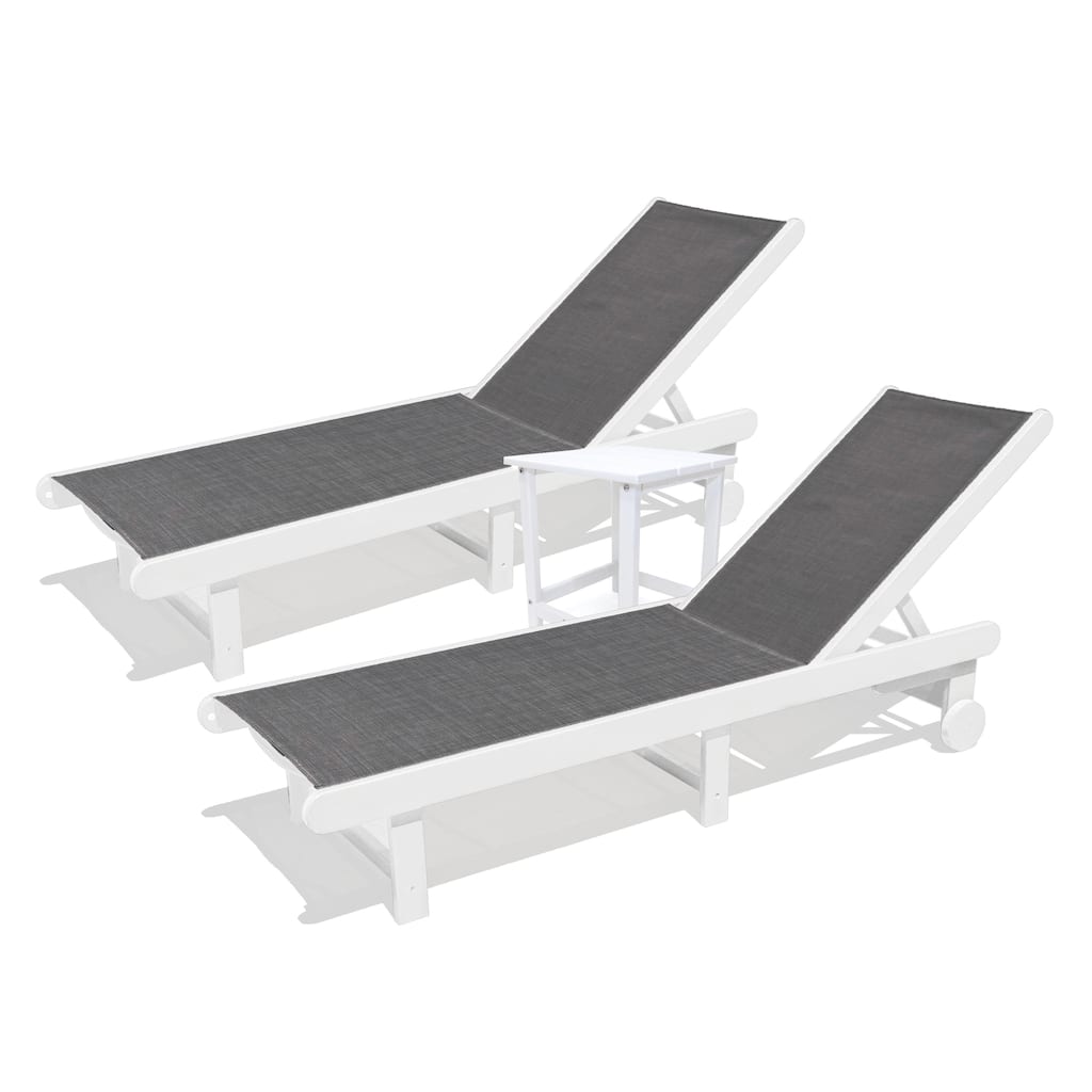 Venice HDPE Chaise Lounge, Set of 3 - Set of 3