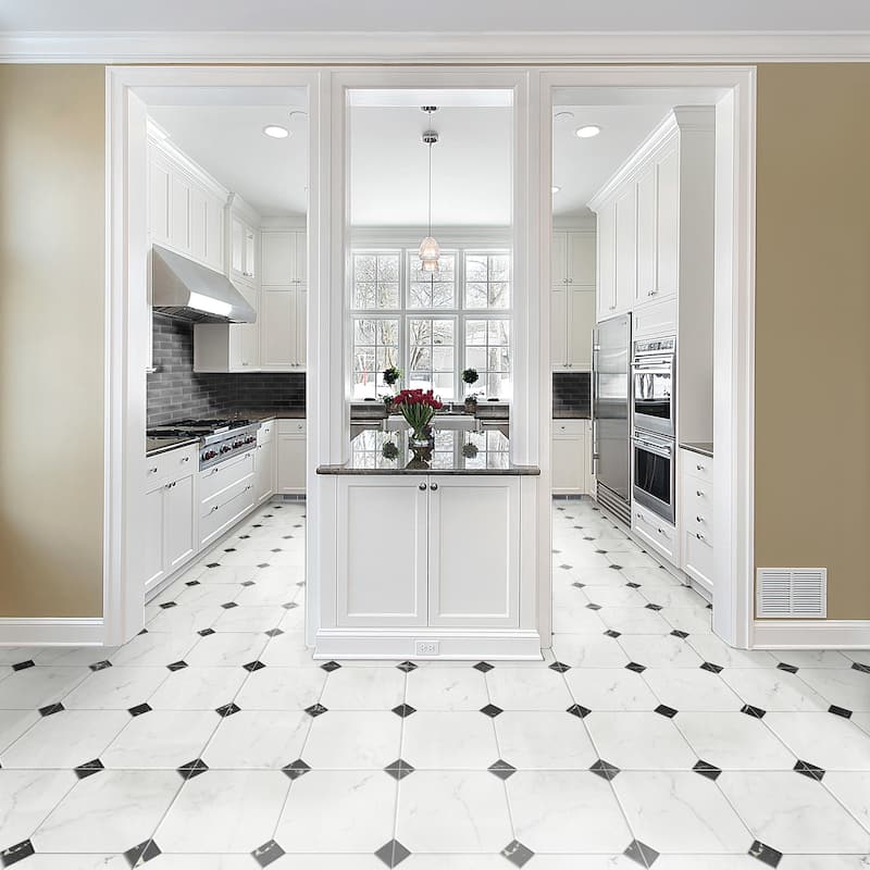 Merola Tile Betera Blanco 22-3/4" x 22-3/4" Porcelain Floor and Wall Tile - Pallet (15 Tiles)