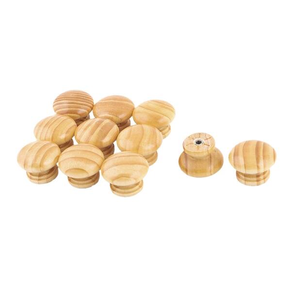 Shop Dormitory Wood Mushroom Design Door Dresser Handle Pull Knob
