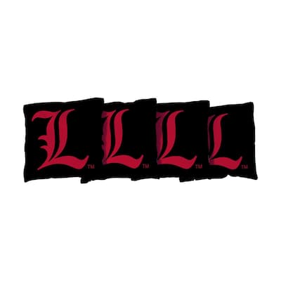 Louisville Cardinals Black Cornhole Bags