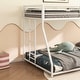 preview thumbnail 11 of 9, Adam Sturdy Twin Over Full Metal Bunk White for Kids and Adult, Low Profile and Easy Climbing with Stable Ladder