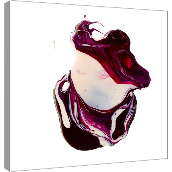 PTM Images 9-101039 PTM Canvas Collection 12" x 12" - "Polished in Burgundy" Giclee Abstract Art Print on Canvas