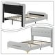 preview thumbnail 18 of 22, Modern PU Leather Upholstered Platform Bed - No Box Spring Needed
