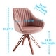 preview thumbnail 41 of 43, Art Leon Classical Swivel Office Accent Arm Chair with Golden Legs