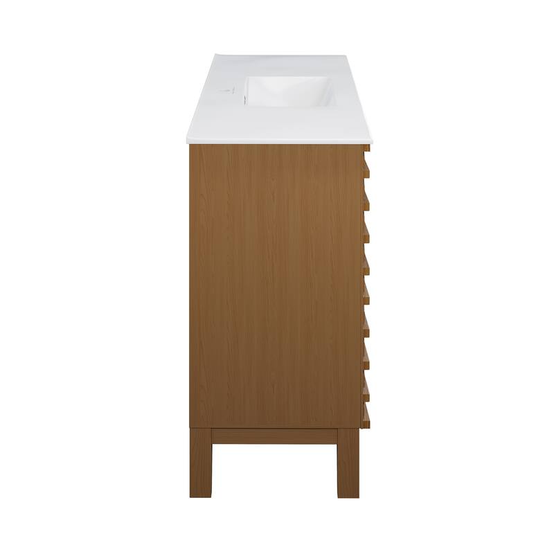 Cascade 48'' Bathroom Vanity In Walnut