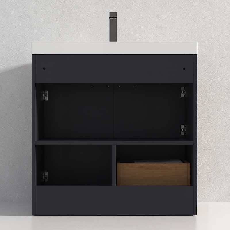 Blossom Hanover 36 Inch Bathroom Vanity with Topmount Acrylic Sink