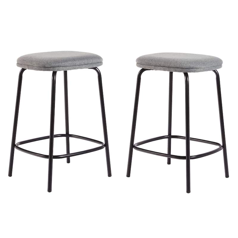 Middlebrook Designs Counter Stool with Upholstered Seat (Set of 2)