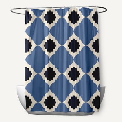 Medina Geometric Print Shower Curtain (71 x 74)