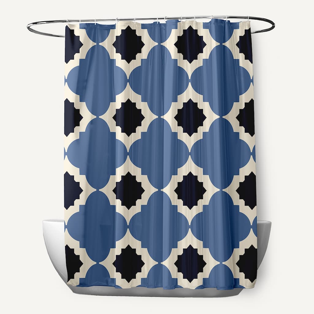 Medina Geometric Print Shower Curtain (71 x 74)