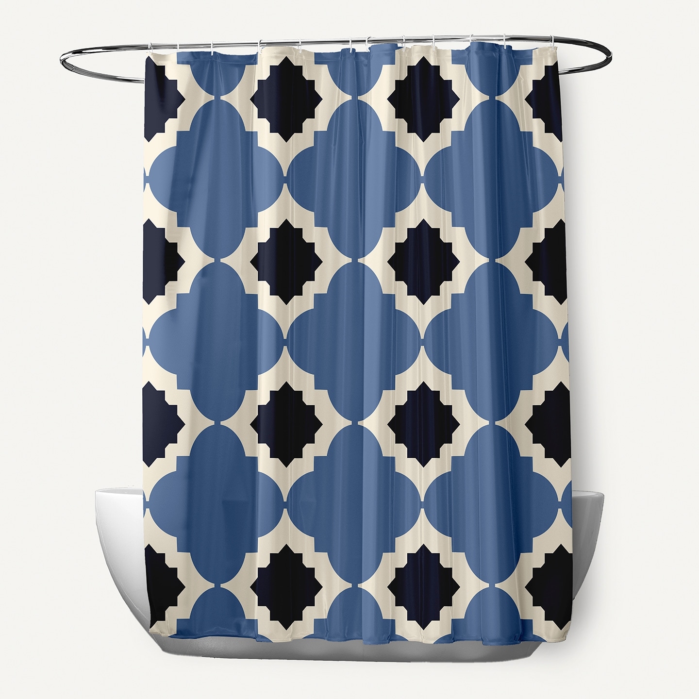 Medina Geometric Print Shower Curtain (71 x 74)