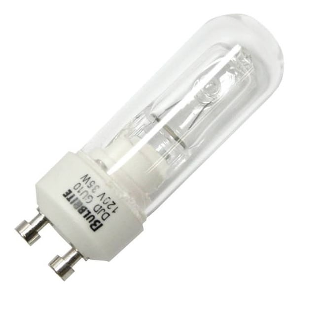 Bulbrite Pack of (5) Dimmable DJD Double Envelope Halogen Mini Light Bulbs with Twist and Lock Bi-Pin (GU10) Base