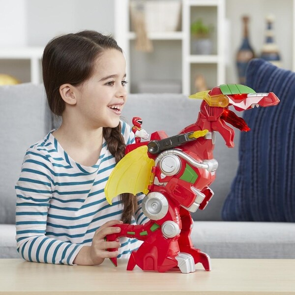 red ranger and dragon thunderzord