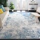 preview thumbnail 9 of 18, SAFAVIEH Brentwood Malissie Modern Abstract Rug - Ivory/Grey - 5'3" x 7'6"