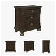 preview thumbnail 6 of 8, Porter Rustic Brown Two Drawer Night Stand