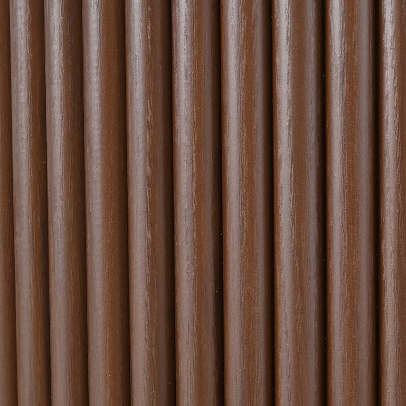 Nesting Coffee Table Set of 2, Modern Storage Coffee Table, Round Tea Table and End Table Set with Sliding Tambour Door