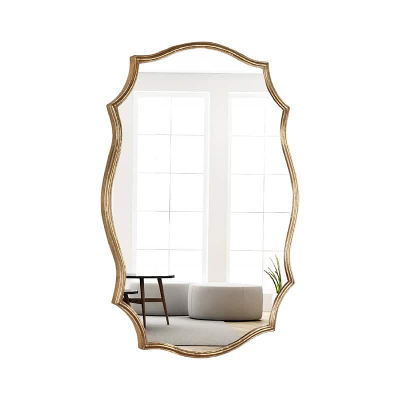 Gold Metal Frame Wall Mirror - 35.43"×25.2"