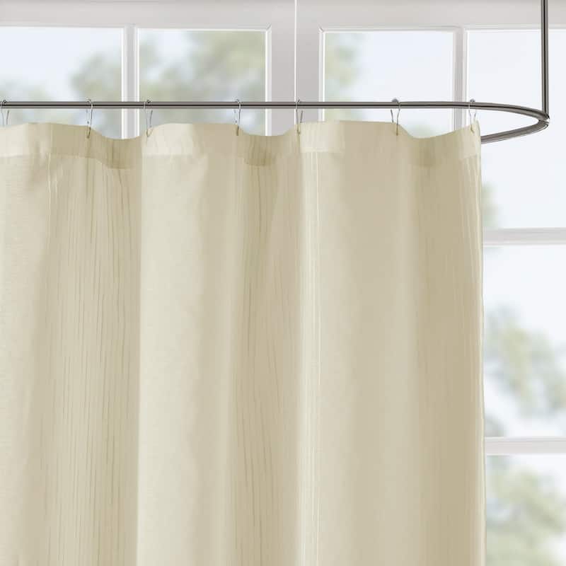 Madison Park Lydia Sheer Shower Curtain