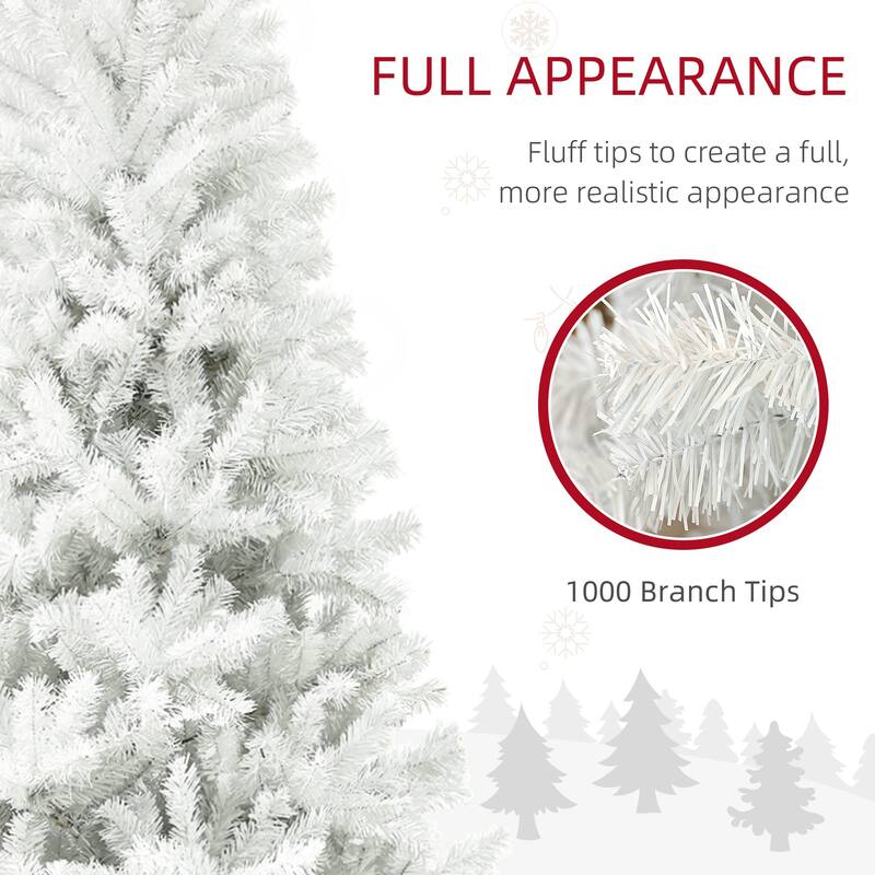 Realistic 6FT Pine-Shaped Artificial Christmas Tree with Easy Assembly