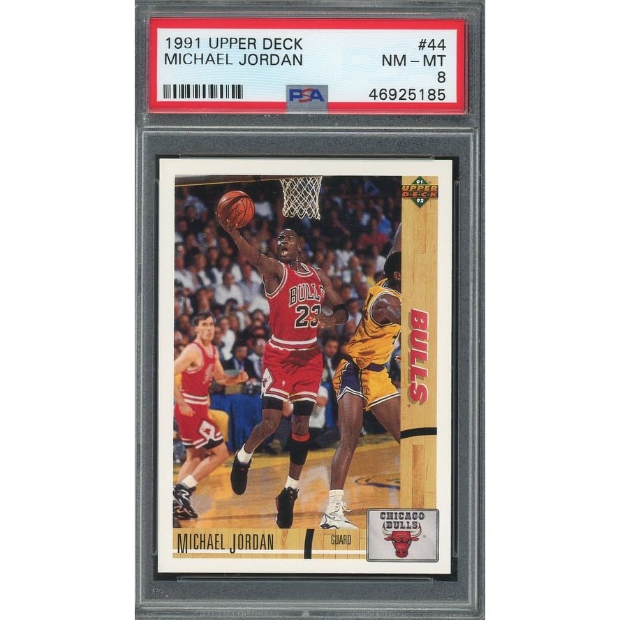Michael Jordan 1991 Upper Deck Basketball Card #44 Graded PSA 8 - 8'6" x 11'6"