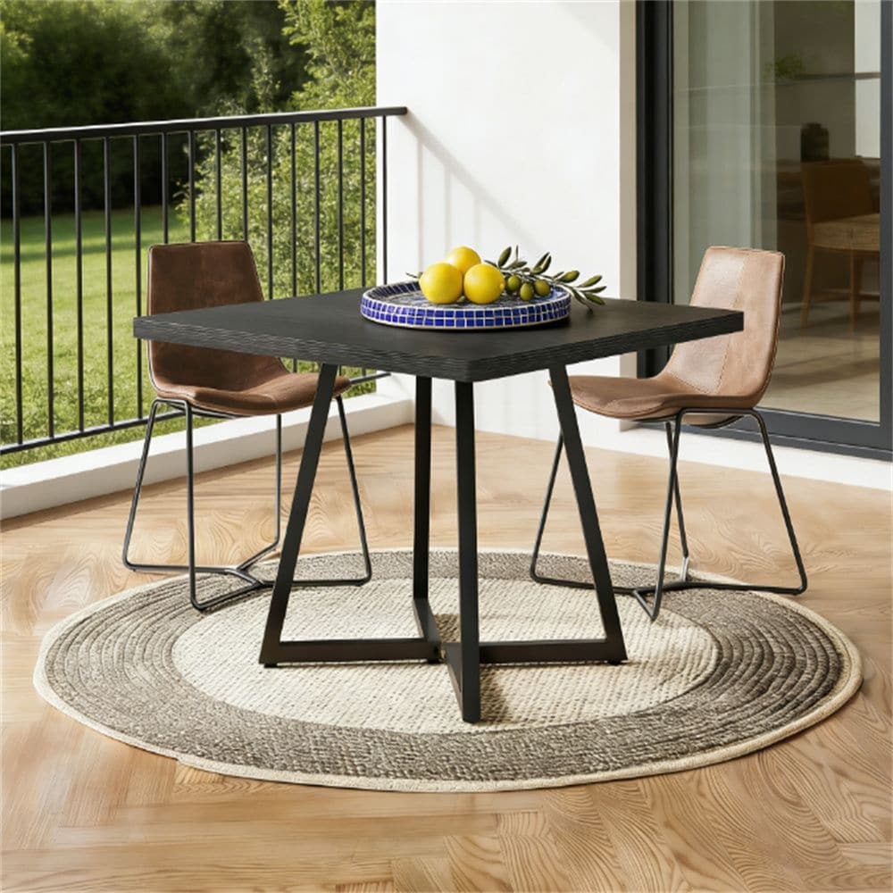 31" Wooden living room dining table, modern square dining table, kitchen dining table, classic design