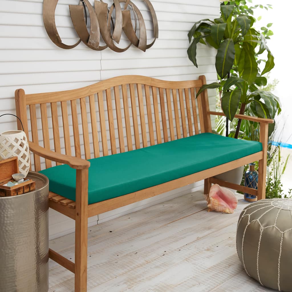 Sunbrella Canvas 55 in x 18 in x 2 in Bench Cushion Bristol - 55 in x 18 in x 2 in