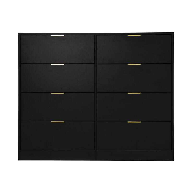 8 Drawers Dresser, Wood Bedroom Dresser Modern Drawer Chest, 8 Chest of Drawer, Tall Dresser for Closet, Dressers Organizer