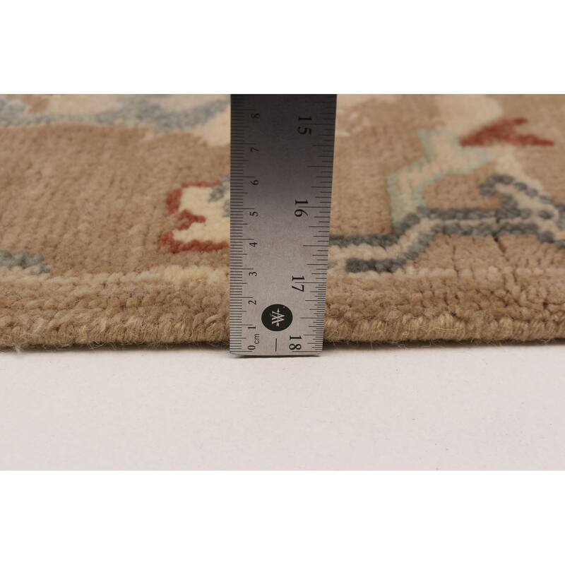 ECARPETGALLERY Hand-knotted Modern Oushak Beige Wool Rug - 7'11 x 10'0