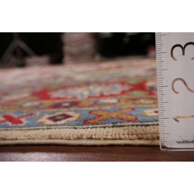 Kazak Oriental Area Rug Hand-Knotted Living Room Wool Carpet - 8'2" x 10'5"