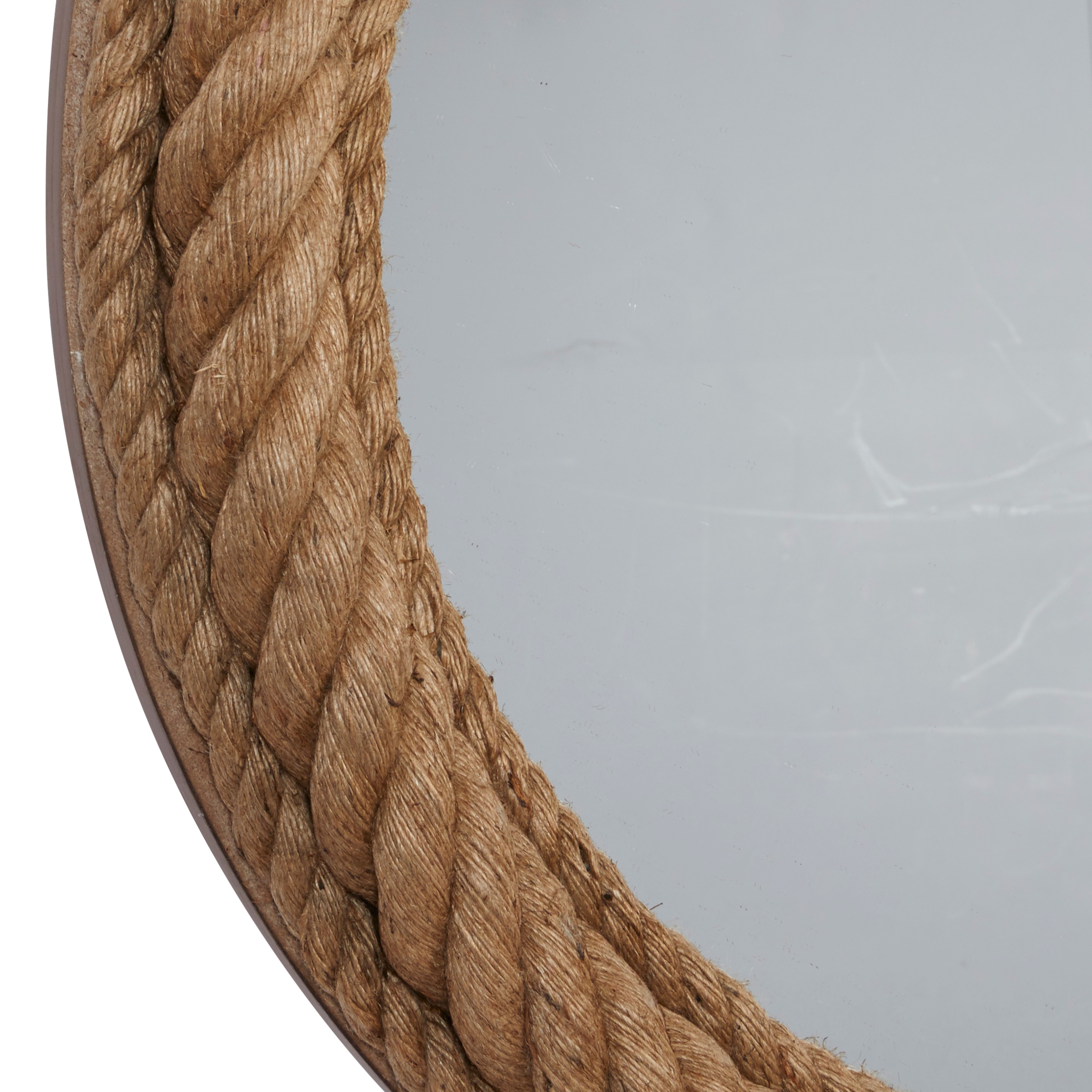 Round Natural Rope Trimmed Wood Wall Mirror 32 X 32 32 X 3 X 32round Overstock 32197190