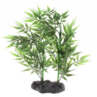 Shop Aquarium Fish Tank Plastic Bamboo Plant Decoration