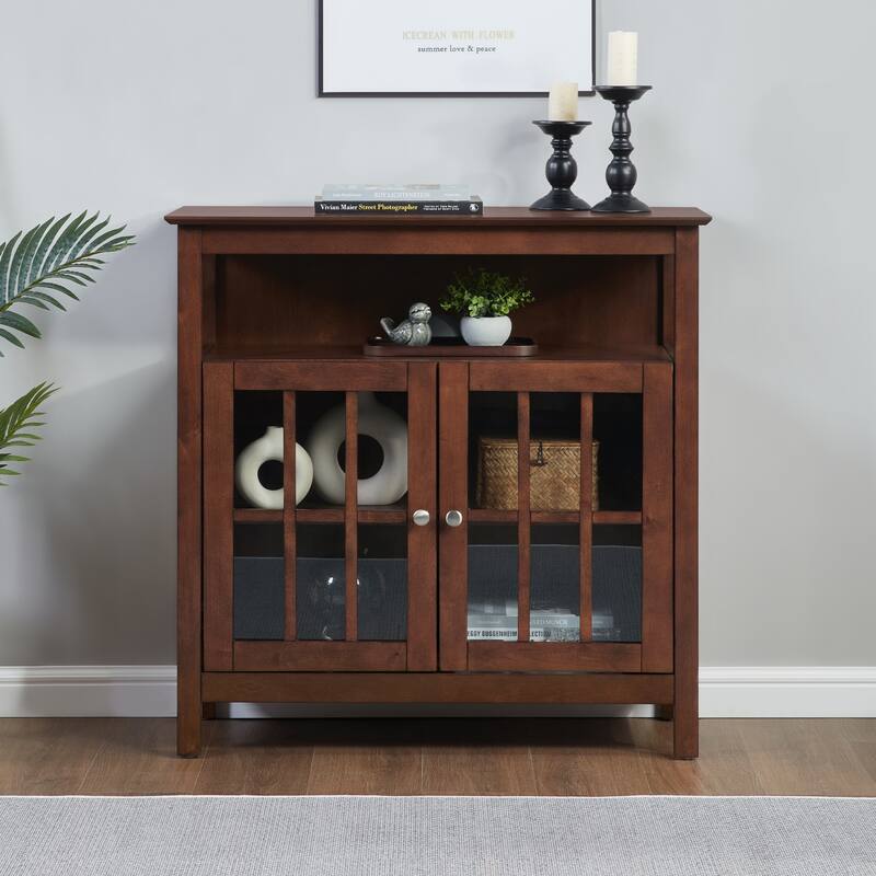 Convenience Concepts Big Sur Highboy 40 inch TV Stand with Storage Cabinets