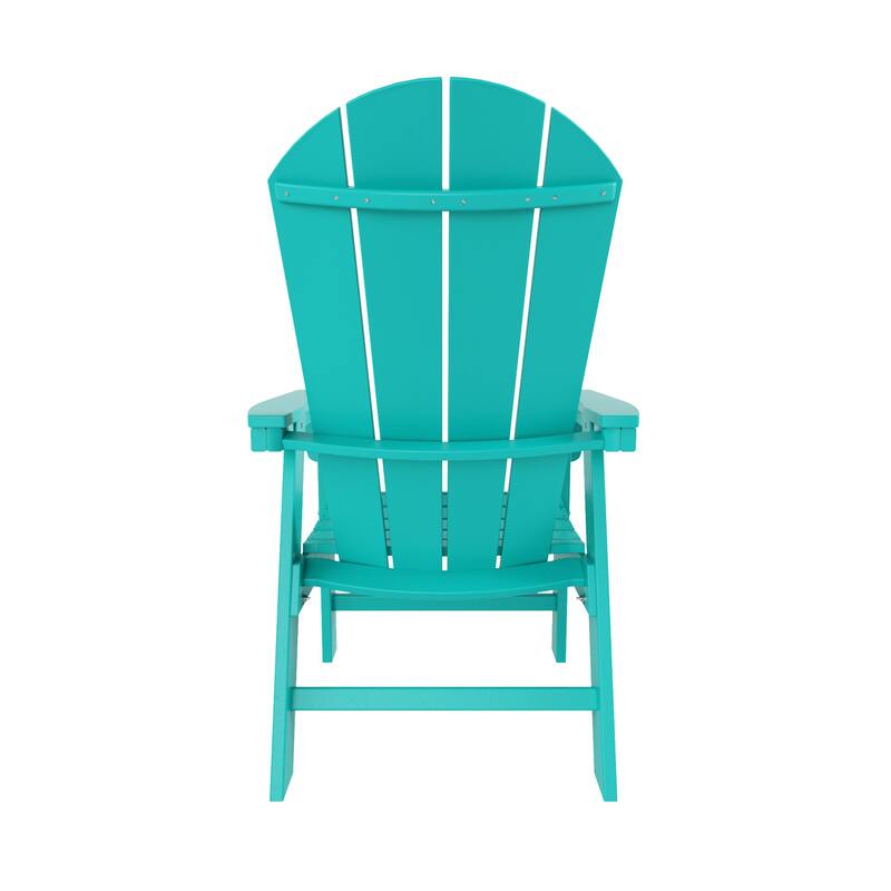 Laguna Hdpe All Weather Outdoor Patio Adirondack Dining Chair With Arms