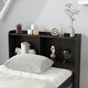 preview thumbnail 4 of 48, Espresso Twin Bed with Trundle, Drawers, and Bookcase Headboard