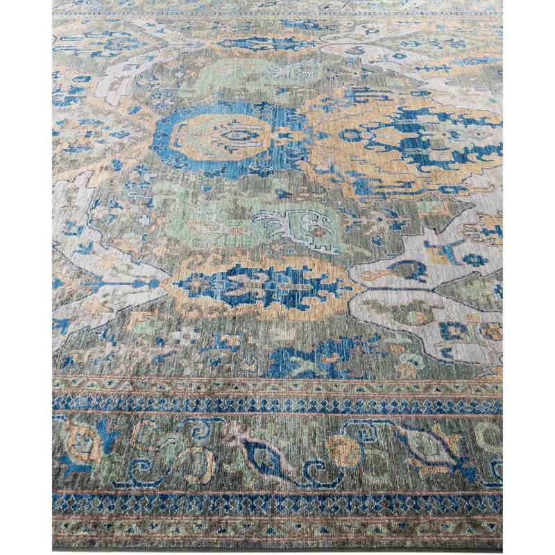 Serapi One-of-a-Kind Hand-Knotted Area Rug - Gray - 8' 10" x 11' 10"