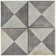 preview thumbnail 7 of 6, Merola Tile D'Anticatto Decor Triangoli 8.75" x 8.75" Porcelain Floor and Wall Tile